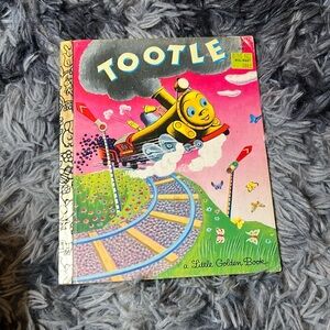 Vintage tootle a little gold book